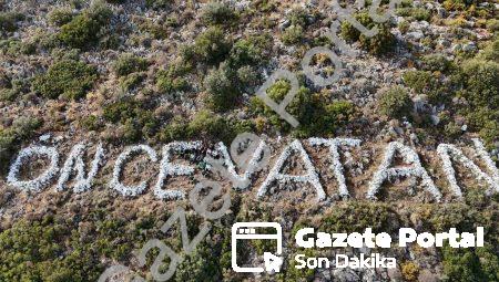 Datça’da Gönüllü Gençlerden Örnek Davranış: Simgesel Yazı Yenilendi