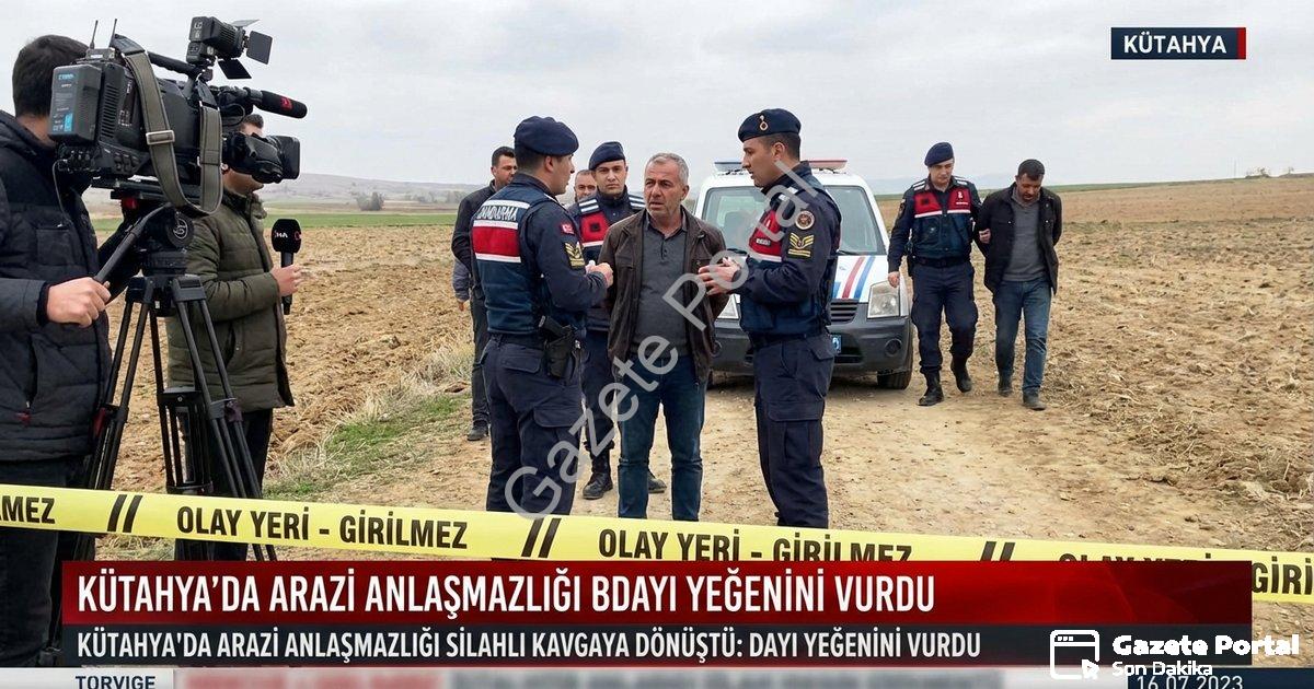 "Kütahya'da Arazi Anlaşmazlığı Silahlı Kavgaya Dönüştü: Dayı Yeğenini Vurdu" başlıklı haber için fot