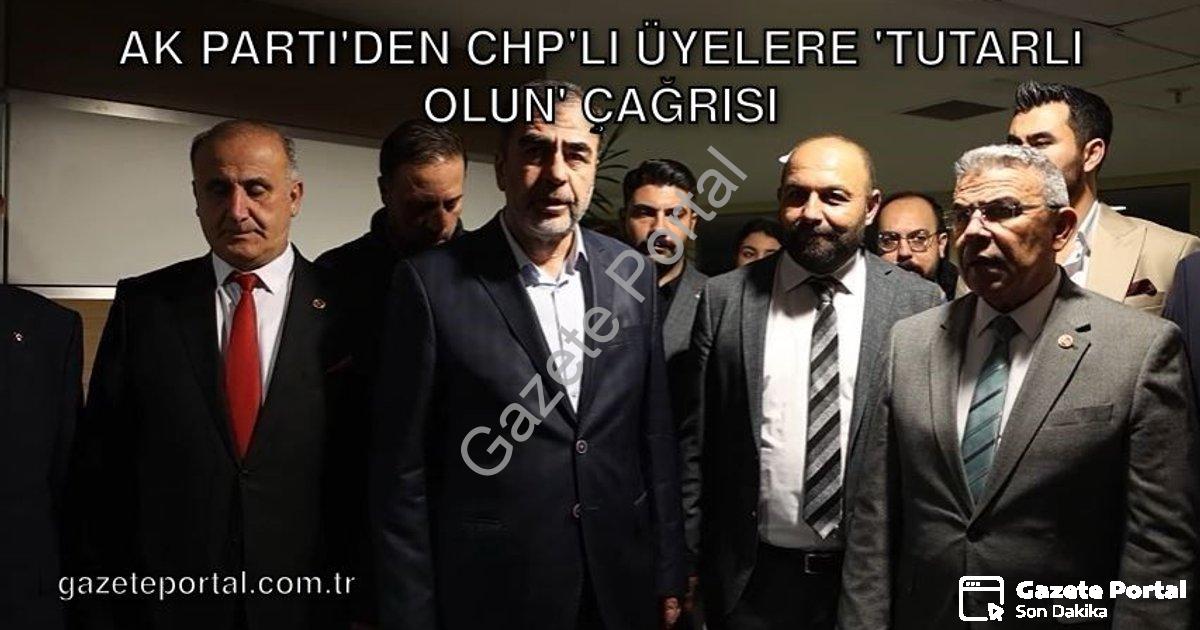 "AK Parti'den CHP'li Üyelere 'Tutarlı Olun' Çağrısı" başlıklı haber için fotorealistik, profesyonel