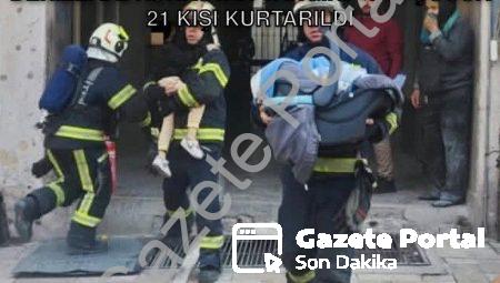 Denizli’de Korkutan Yangın: 17’si Çocuk 21 Kişi Kurtarıldı