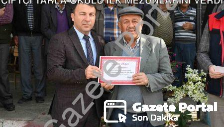 Tavas’ta Bilinçli Tarım Dönemi: Zeytin Çiftçi Tarla Okulu İlk Mezunlarını Verdi