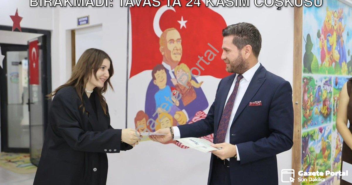 "Başkan Kadir Tatık Öğretmenleri Yalnız Bırakmadı: Tavas'ta 24 Kasım Coşkusu" başlıklı haber için fo