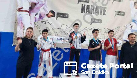 Aliağalı Genç Karateciler Denizli’de Fırtına Gibi Esti: 4 Madalya
