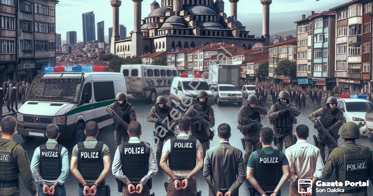 "Afyonkarahisar'da Jandarma Operasyonu: Aranan 43 Şahıs Yakalandı" başlıklı haber için fotorealistik