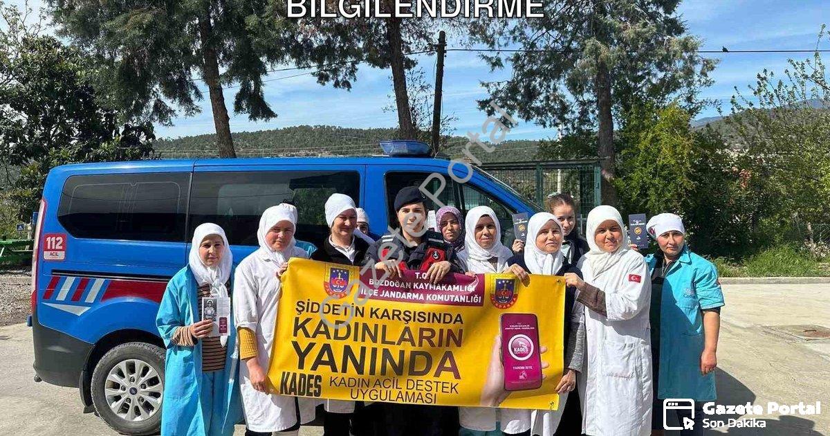 "Bozdoğan'da KADES Seferberliği: Emniyet ve Jandarma'dan Kadınlara Özel Bilgilendirme" başlıklı habe