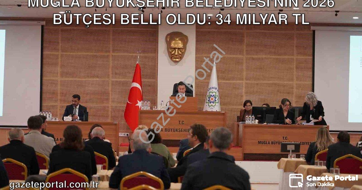 "Muğla Büyükşehir Belediyesi'nin 2026 Bütçesi Belli Oldu: 34 Milyar TL" başlıklı haber için fotoreal