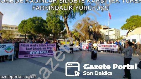 Söke’de Kadınlar Şiddete Karşı Tek Yürek: Farkındalık Yürüyüşü