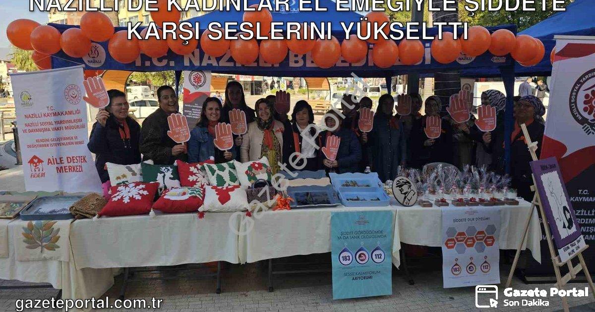 "Nazilli’de Kadınlar El Emeğiyle Şiddete Karşı Seslerini Yükseltti" başlıklı haber için fotorealisti