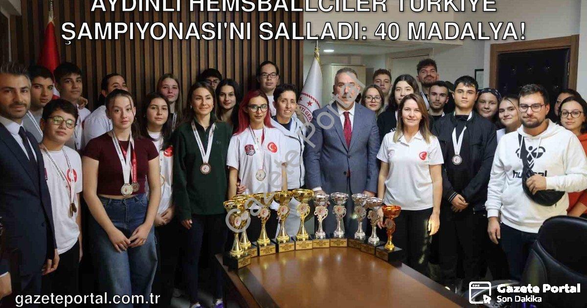 "Aydınlı Hemsballciler Türkiye Şampiyonası'nı Salladı: 40 Madalya!" başlıklı haber için fotorealisti