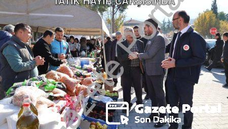 Tavas’tan Gazze’ye Gönül Köprüsü: Başkan Tatık Hayır Çarşısında