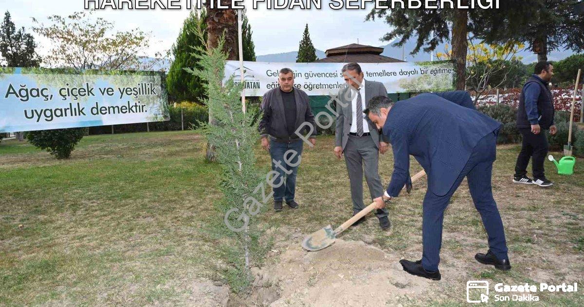 "Denizli'de Doğaya Nefes: Yeşeren Eller Hareketi ile Fidan Seferberliği" başlıklı haber için fotorea