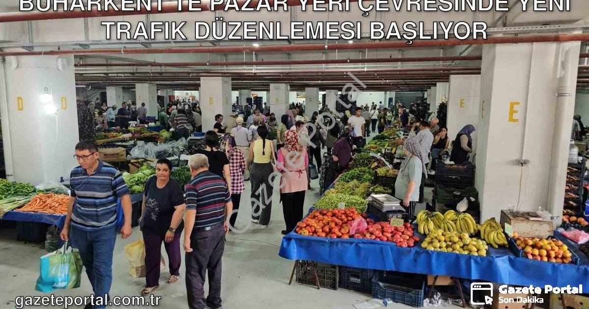 "Buharkent'te Pazar Yeri Çevresinde Yeni Trafik Düzenlemesi Başlıyor" başlıklı haber için fotorealis