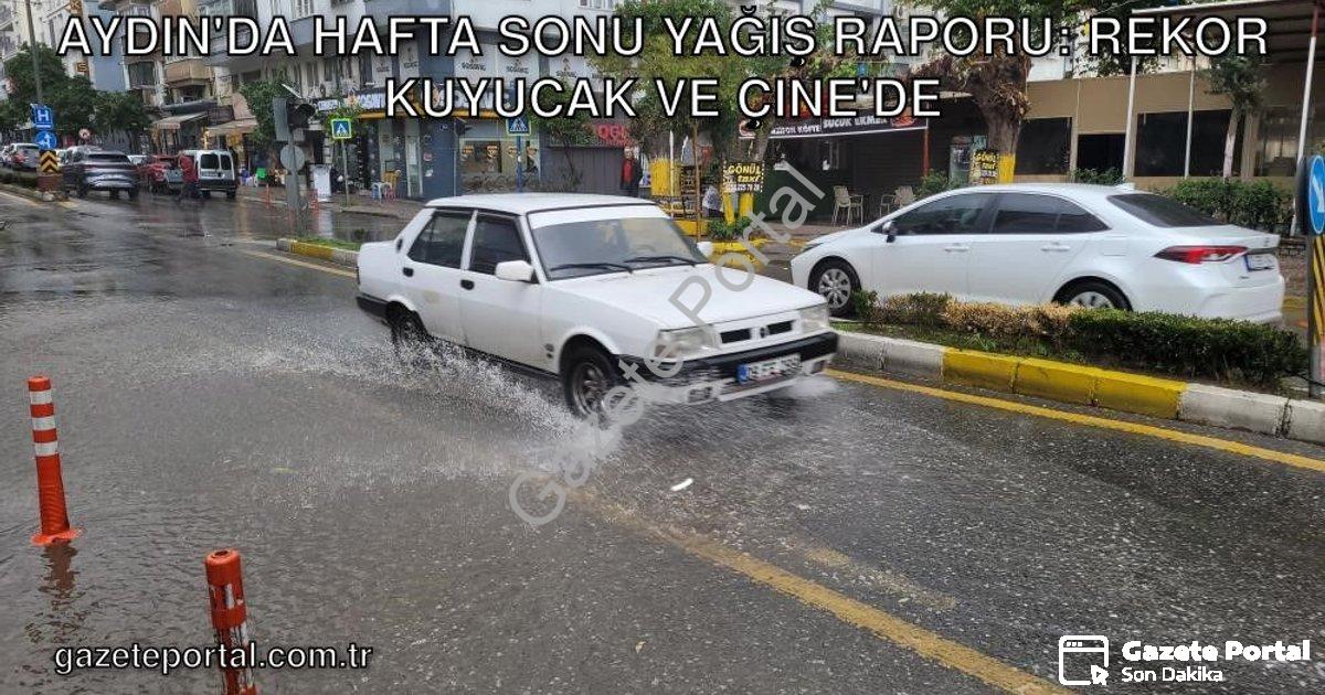 "Aydın'da Hafta Sonu Yağış Raporu: Rekor Kuyucak ve Çine'de" başlıklı haber için fotorealistik, prof