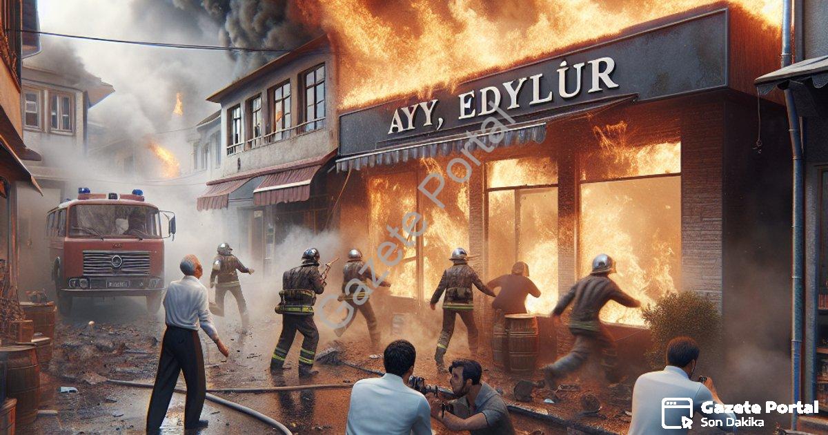"Aydın Efeler'de Korkutan Yangın: Komşuların Dikkati İş Yerini Kül Olmaktan Kurtardı" başlıklı haber