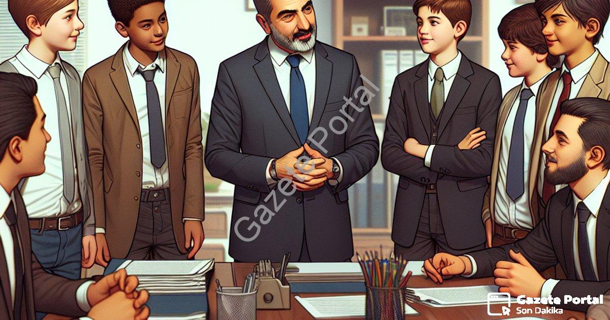 "Hisarcık Kaymakamı Erkan Atam Özel Öğrencileri Makamında Ağırladı" başlıklı haber için fotorealisti