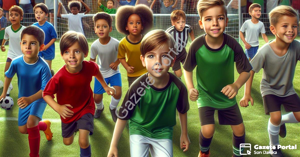 "Merkezefendi'de Geleceğin Yıldızları Sahada: U-9 Ligi Başladı" başlıklı haber için fotorealistik, p