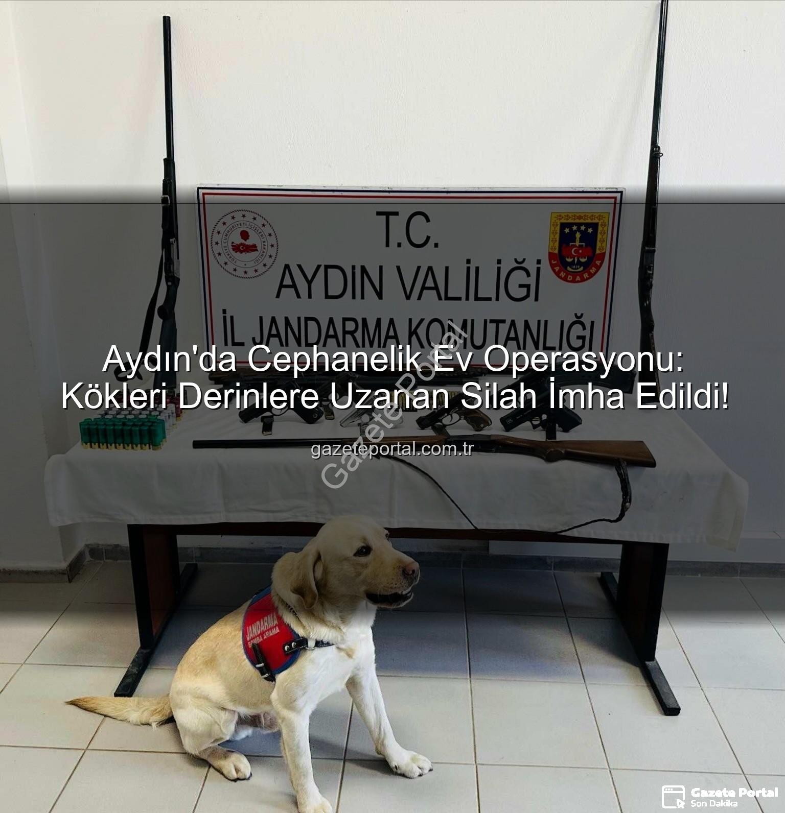 Aydın silah operasyonu - Aydın'da Cephanelik Ev Operasyonu: Kökleri Derinlere Uzanan Silah İmha Edildi!