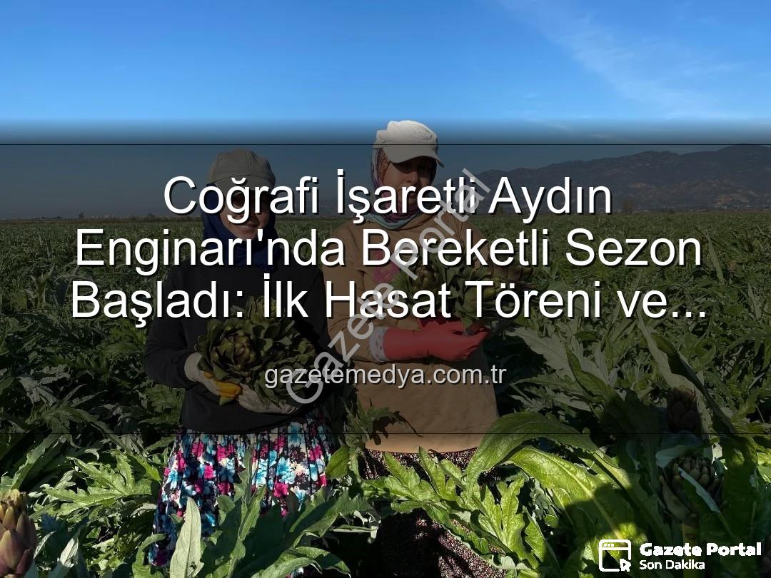 Aydın Enginarı - Aydın Enginarı Sezonu Açıldı: Coğrafi İşaretli Lezzetin İlk Hasadı Yapıldı